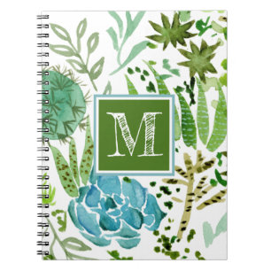 Caderno Espiral Monograma Campo I Suculento