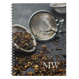 Caderno Espiral Monograma Chá