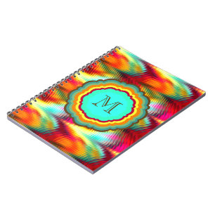 Caderno Espiral Monograma Colorido e Divertido de Arco-íris