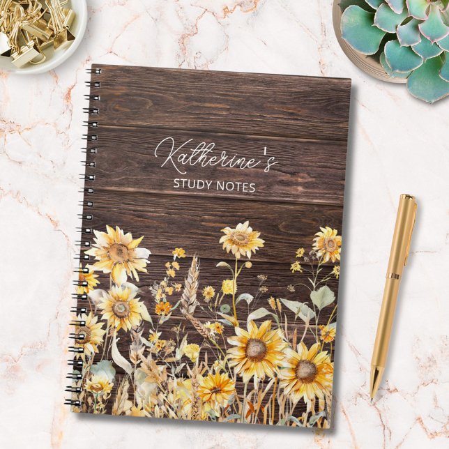 Caderno Espiral Monograma Cores de Água Amarelo Câmbio (In situ)