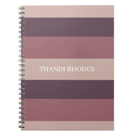 Caderno Espiral Monograma da paleta de cores de tiras de pincel