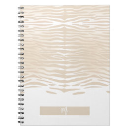 Caderno Espiral Monograma do Tigre Branco