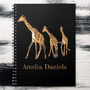 Caderno Espiral Monograma Giraffe