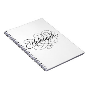 Caderno Espiral Monograma Hallelujah