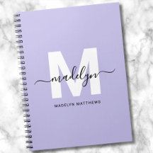 Monograma Inicial Roxo Personalizado