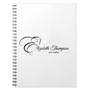 Caderno Espiral Monograma - Letra E Cavalo