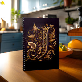 Caderno Espiral Monograma - Letra J
