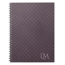 Monograma Minimalista Dourado e Taupe de Frutas