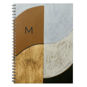 Caderno Espiral Monograma Moedas empilhadas II