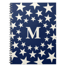 Monograma Personalizado de Estrelas Vintage Americ
