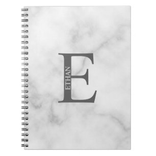 Caderno Espiral Monograma Personalizado e Bloco de Notas de Nome