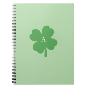 Caderno Espiral Monograma Shamrock Green Irish
