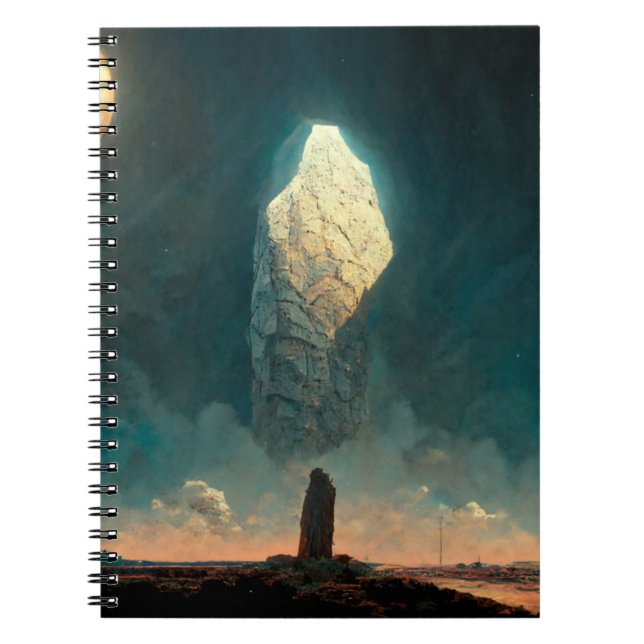 Caderno Espiral Monolith 3 Fantasy Sci-Fi (Frente)