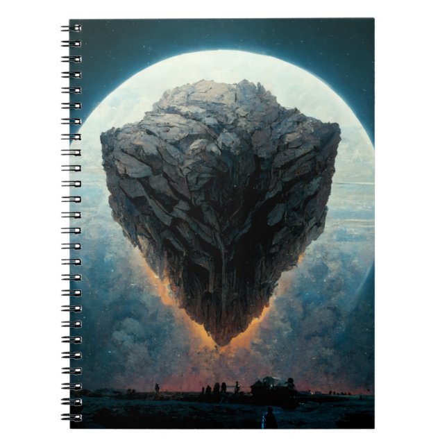 Caderno Espiral Monolith Fantasy Sci-Fi Art (Frente)