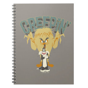 Caderno Espiral MONSTER™ "Creepin'', 2 AVES, atrás do SYLVESTER™