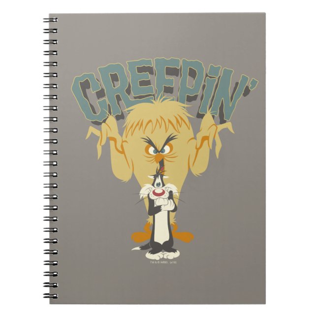 Caderno Espiral MONSTER™ "Creepin'', 2 AVES, atrás do SYLVESTER™ (Frente)