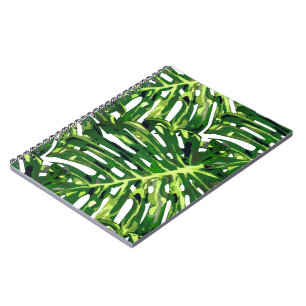Caderno Espiral Monstera Tropical Deixa Notebook - Verde