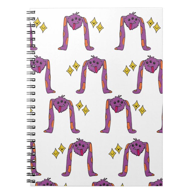 Caderno Espiral Monstro bonito do doggy (Frente)