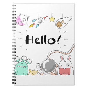 Caderno Espiral Monstro de Alienígena do Astronauta de Brinquedos