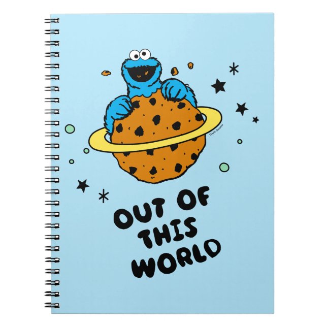 Caderno Espiral Monstro de cookies | Fora deste mundo (Frente)