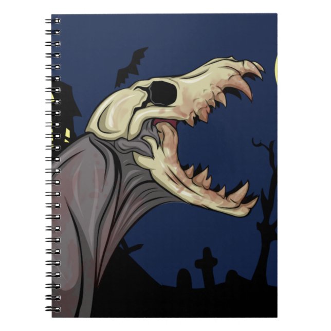 Caderno Espiral Monstro do crânio (Frente)