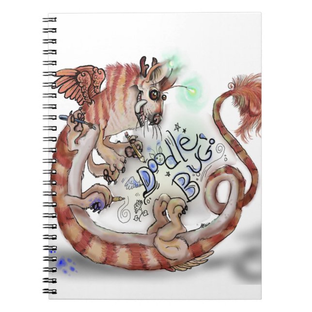 Caderno Espiral Monstro do Inseto de porta~notebook (Frente)