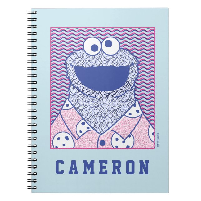 Caderno Espiral Monstro dos Cookies | Camisa de Cookie com Botões (Frente)