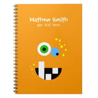 Caderno Espiral Monstro louco engraçado original de Oragne