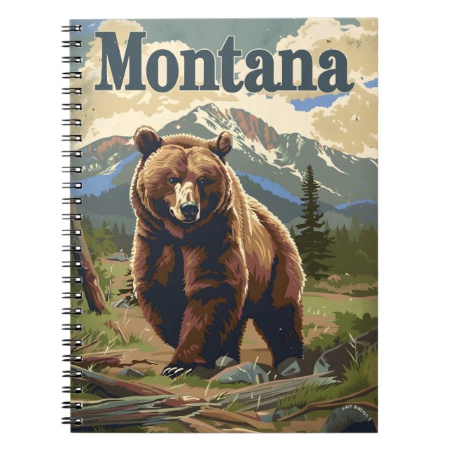 Caderno Espiral Montana Brown Bear (Frente)