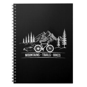 Caderno Espiral Montanha - Bicicleta de bicicleta de bicicleta