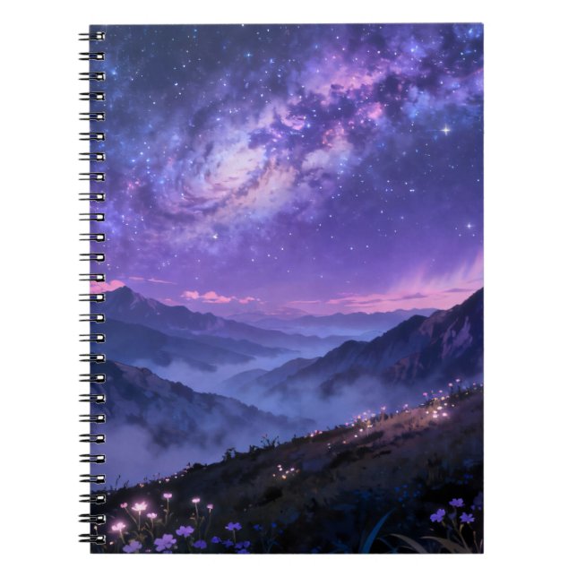 Caderno Espiral Montanha da Galáxia (Frente)