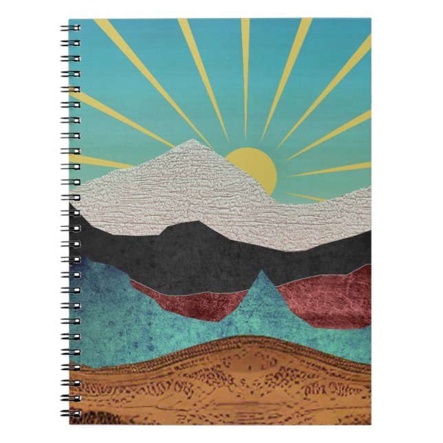 Caderno Espiral Montanha Fantasia Sunrise (Frente)