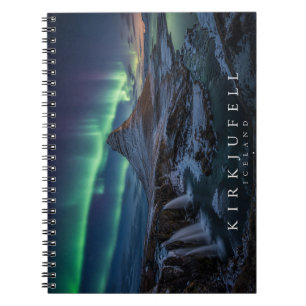 Caderno Espiral Montanha Kirkjufell & Cachoeira Luzes do Norte