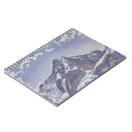 Caderno Espiral Montanha Monge Com Nuvens (Ferdinand Hodler)