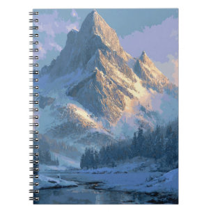 Caderno Espiral Montanha Nevada
