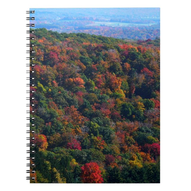 Caderno Espiral Montanhas Appalachian em queda (Frente)