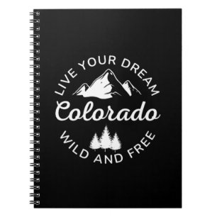 Caderno Espiral Montanhas do Colorado Vintage