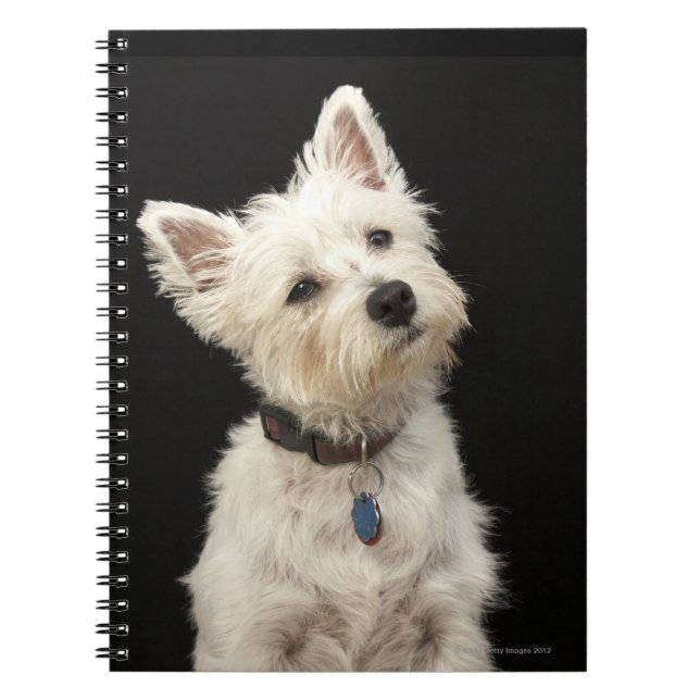 Caderno Espiral Montanhas ocidentais Terrier de Westie | (Frente)