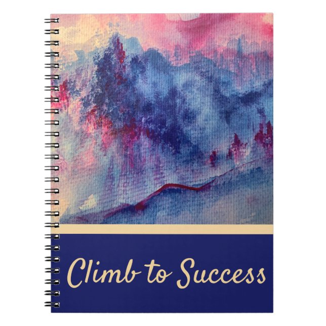 Caderno Espiral Montanhas roxas Majestade Notebook (Frente)