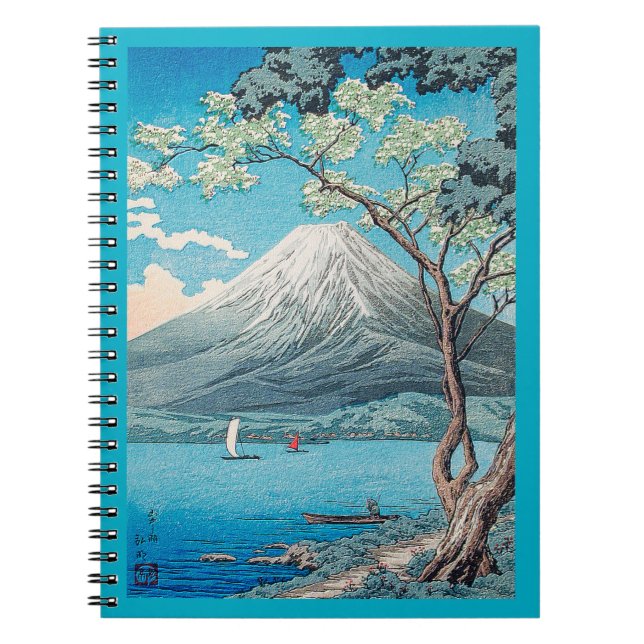 Caderno Espiral Monte Fuji do lago Yamanaka (Frente)