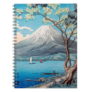 Caderno Espiral Monte Fuji do lago Yamanaka, Takahashi, japonês