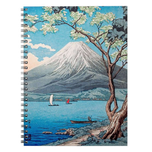 Caderno Espiral Monte Fuji do lago Yamanaka, Takahashi, japonês (Frente)