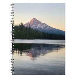 Caderno Espiral Monte Hood Sunrise Montanha Perdida Lake Photo