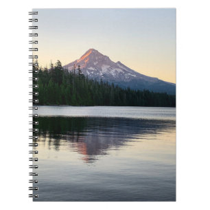 Caderno Espiral Monte Hood Sunrise Montanha Perdida Lake Photo
