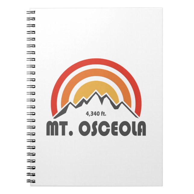 Caderno Espiral Monte Osceola New Hampshire (Frente)