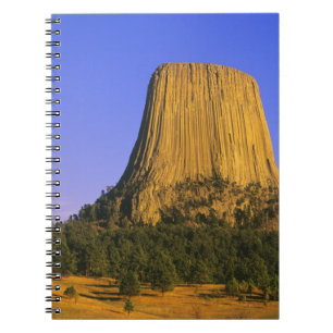 Caderno Espiral Monumento Nacional Devils Tower em Wyoming