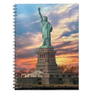 Caderno Espiral Monumentos A estátua da liberdade