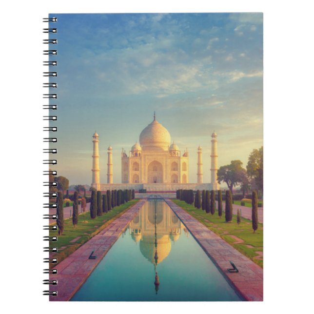 Caderno Espiral Monumentos | Taj Mahal Colors (Frente)