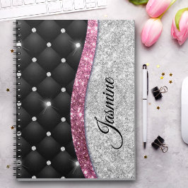 Caderno Espiral Moograma cinzento cinzento prateado