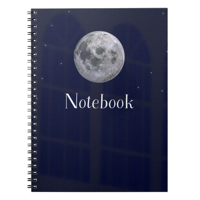 Caderno Espiral Moon design Notebook (Frente)